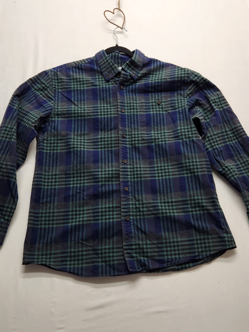 ⭐️Orvis Men’s Size L Plaid Button-Down Shirt Long Sleeve 90s Casual Classic